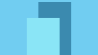 Abstract light blue rectangles on darker squares